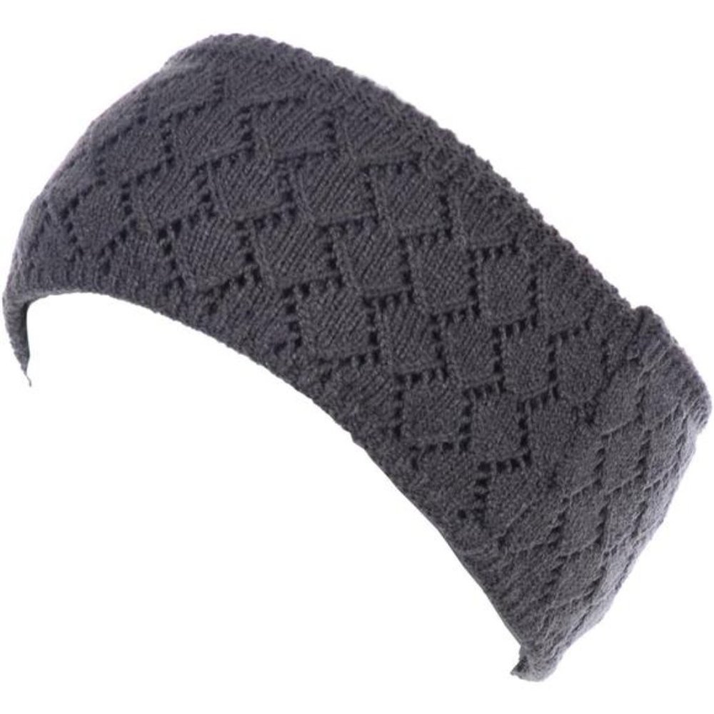 Womens Chic Cold Weather Enhanced Warm Fleece Lined Crochet Knit Stretchy